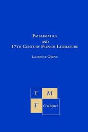 Cover of: Emblematics and Seventeenth-Century French Literature: Descartes, Tristan, LA Fontaine and Perrault (Emf Critiques)