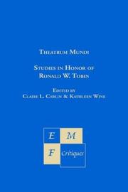 Cover of: Theatrum Mundi by Ronald W. Tobin, Claire L. Carlin, Kathleen Wine