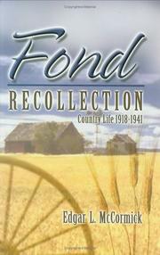 Cover of: Fond Recollection: Country Life, 1918-1941