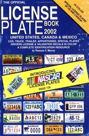 Cover of: The Official License Plate Book 2002: A Complete Plate Identification Resource (License Plate Book)