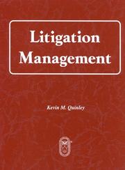 Cover of: Litigation management