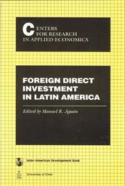 Cover of: Foreign direct investment in Latin America