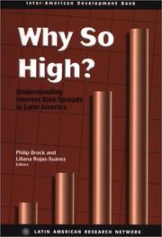 Cover of: Why so high?: understanding interest rate spreads in Latin America