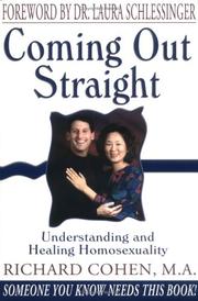 Cover of: Coming Out Straight  by Richard A. Cohen