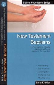 Cover of: New Testament Baptisms