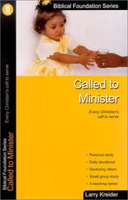 Cover of: Called to Minister