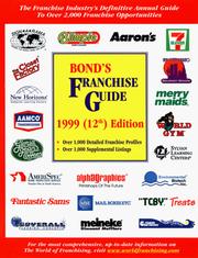 Cover of: Bond's Franchise Guide 1999 (Bond's Franchise Guide, 1999)