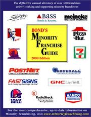 Cover of: Bond's Minority Franchise Guide: 2000 (Bond's Minority Franchise Guide)