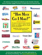 Cover of: How Much Can I Make? 2006: Actual Sales, Expenses, and/or Profits on 112 Franchise Opportunities (How Much Can I Make?)