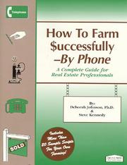 Cover of: How to farm successfully--by phone | Johnson, Deborah