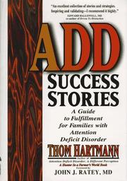 Cover of: ADD success stories by Thom Hartmann