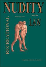 Cover of: Recreational nudity and the law: abstracts of cases