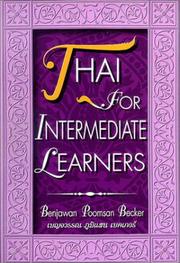 Cover of: Thai for Intermediate Learners Tape Set