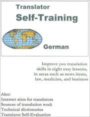 Cover of: Translator self-training German: practical course in technical translation