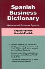 Cover of: Spanish Business Dictionary by Morry Sofer