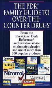 Cover of: PDR Guide to Over-the-Counter Drugs (Pdr Family Guide to Over-the-Counter Drugs)