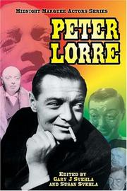 Cover of: Peter Lorre (Midnight Marquee Actors Series) (Midnight Marquee Actors Series) by 