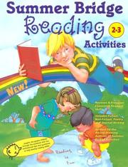Cover of: Summer Bridge Reading Activities by Carla Fisher