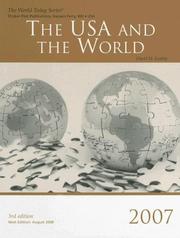 Cover of: The USA And The World 2007