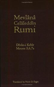 Cover of: Divan-I Kebir by Nevit Oguz Ergin, Nevit Oguz Ergin