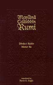 Cover of: Divan Kebir Meter 8a by Nevit Oguz Ergin