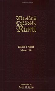 Cover of: Divan-I Kebir Meter 10: Bahr-I Munsarih (Divan-I Kebir, 1)