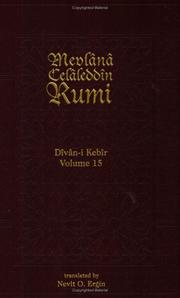 Cover of: Divan-I Kebir Volume 15: Hezec Museddes Mahfuz (Divan-I Kebir, 1)