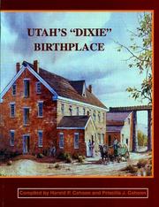 Cover of: Utahs Dixie birthplace | Harold P. Cahoon