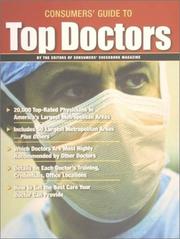 Cover of: Guide to Top Doctors (Consumers Guide to Top Doctors) by Consumers Checkbook Magazine, Consumers Checkbook Magazine