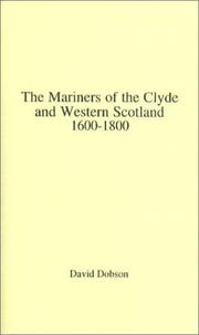 Cover of: The mariners of the Clyde and western Scotland, 1600-1800