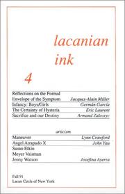 Front cover of Lacanian Ink 4 by Unknown