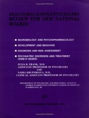 Cover of: Behavioral Science/Psychiatry : Review for New National Boards