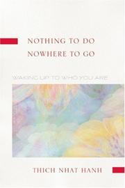 Cover of: Nothing to Do, Nowhere to Go by Thích Nhất Hạnh