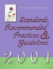 Cover of: Standards, Recommended Practices and Guidelines by Jennifer Lobb, Nikki Parker, Aorn