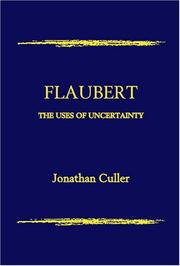 Cover of: Flaubert | Jonathan Culler