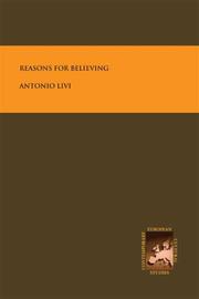 Cover of: Reasons for believing: on the rationality of Christian faith