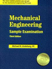 Cover of: Mechanical engineering sample examination