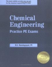 Cover of: Chemical Engineering Practice PE Exams