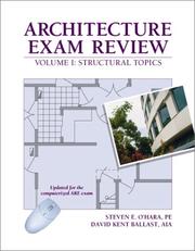Cover of: Architecture exam review by Steven E. O'Hara