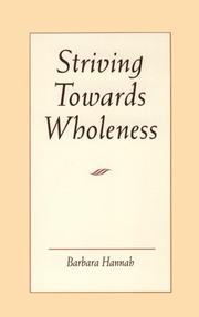 Cover of: Striving towards wholeness | Barbara Hannah