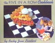 Front cover of The five in a row cookbook by Unknown