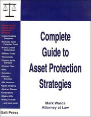 Complete Guide to Asset Protection Strategies by Mark Warda