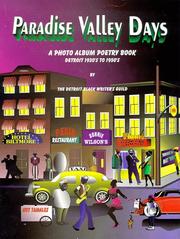 Cover of: Paradise Valley days: a photo album poetry book of Black Detroit, 1930's to l950's