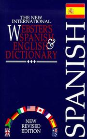 Cover of: The new international Webster's Spanish & English dictionary