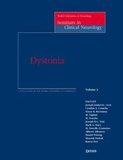 Cover of: Dystonia (World Federation of Neurology Seminars in Clinical Neurology) by 