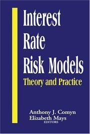 Cover of: Interest Rate Risk Models by 