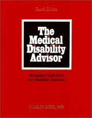 Cover of: The Medical Disability Advisor by Presley Reed