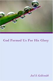 Cover of: God Formed Us for His Glory (Letters)
