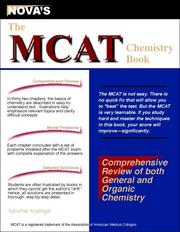 Cover of: The MCAT Chemistry Book