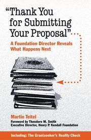 Cover of: "Thank You for Submitting Your Proposal": A Foundation Director Reveals What Happens Next